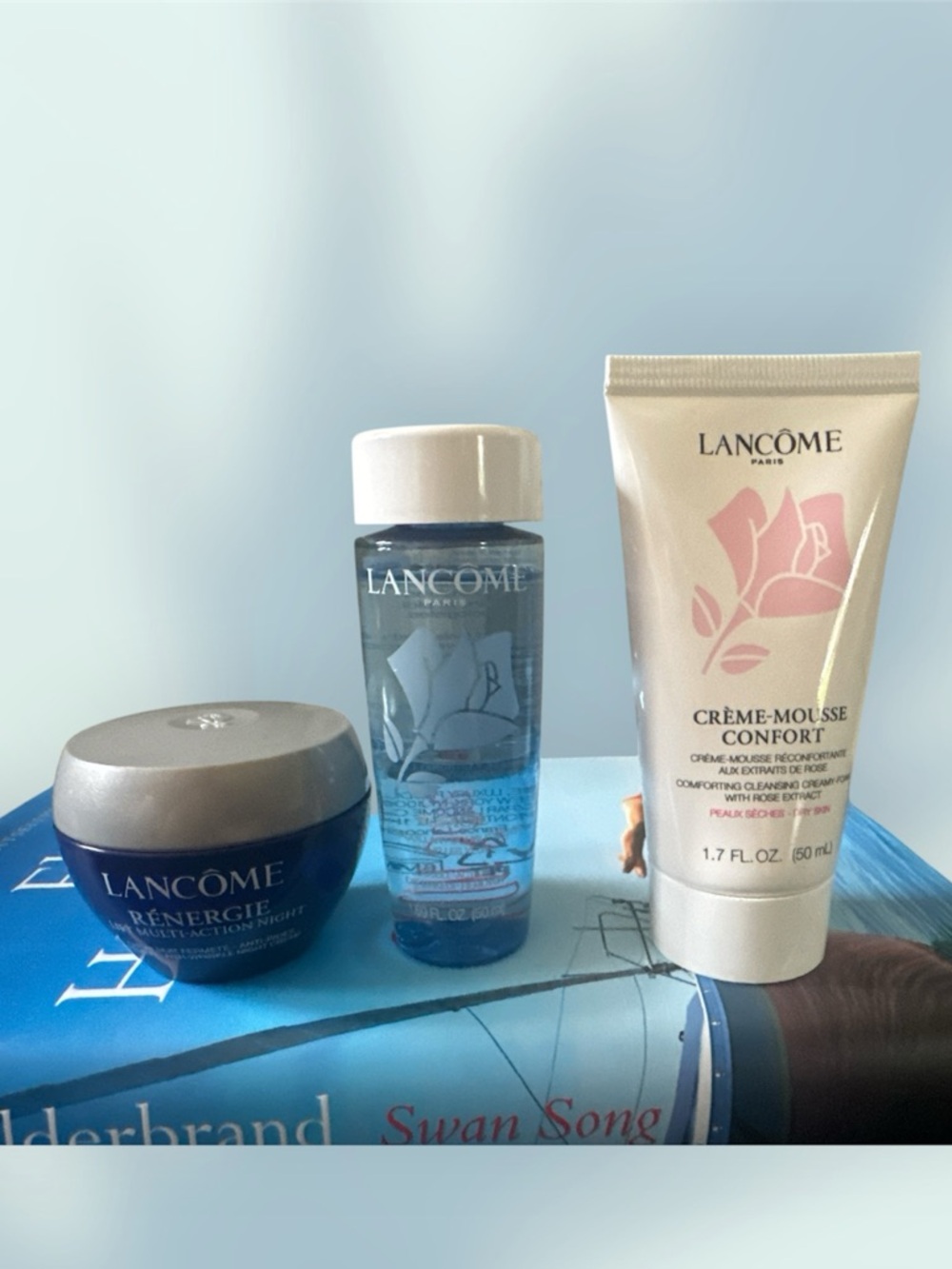 Lancome Renergie Night Cream, Eye Makeup Remover & Crème Mousse Confort Cleanser